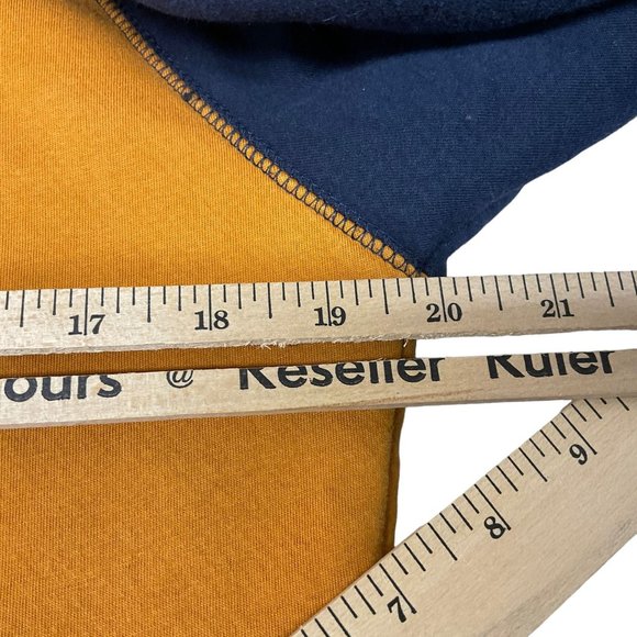 Vintage Sears Gold Blue Zip Up Sweat Jacket Size Small - Picture 6 of 9